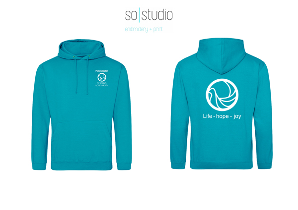 St John's Church Standard Hoody Lagoon Blue Adults