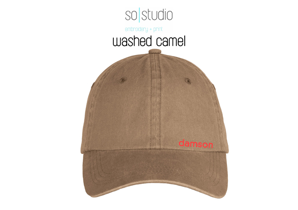 Damson Faded Cap Available in | Washed Camel