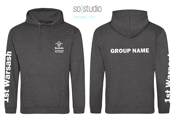 1st Warsash Scouts Leaders Group Hoody Adults