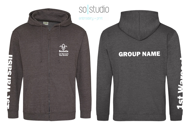 1st Warsash Scouts Zipped Hood Adult